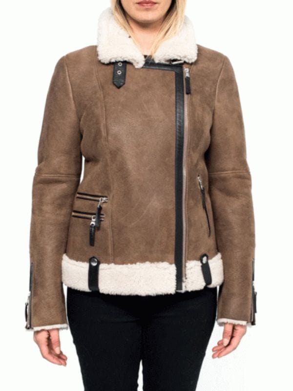 Virgin River Melinda Monroe Shearling Suede Jacket