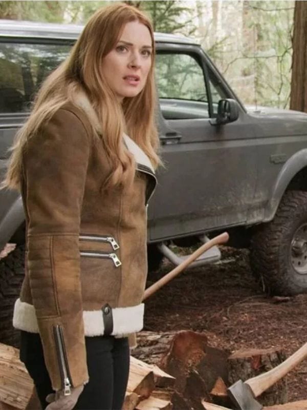 Virgin River Melinda Monroe Shearling Suede Jacket
