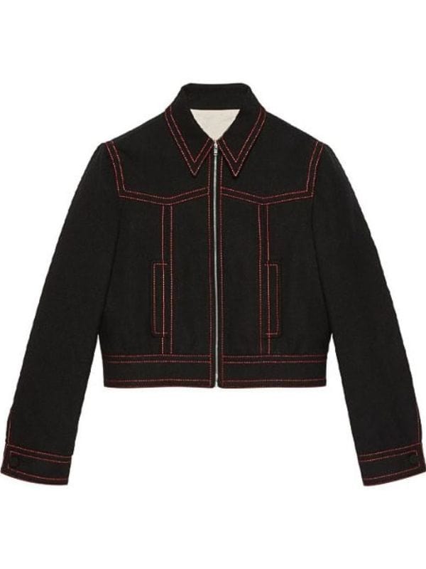 Wednesday Premiere Jenna Ortega Black Jacket