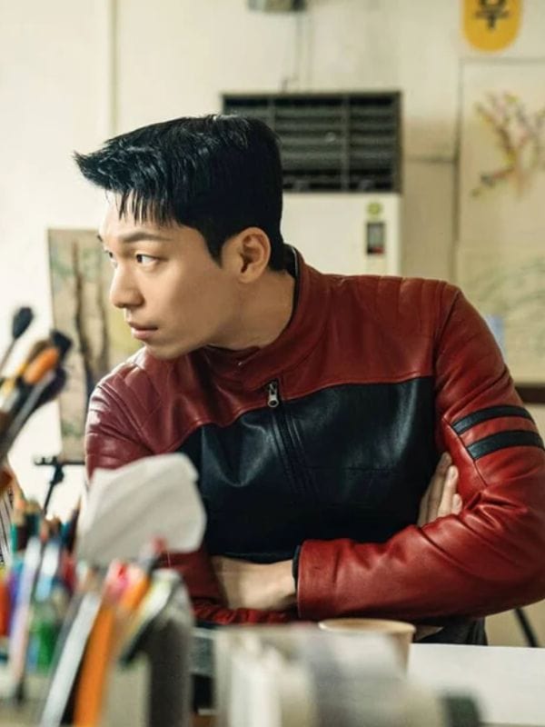 Wi Ha-joon Bad and Crazy Leather Jacket