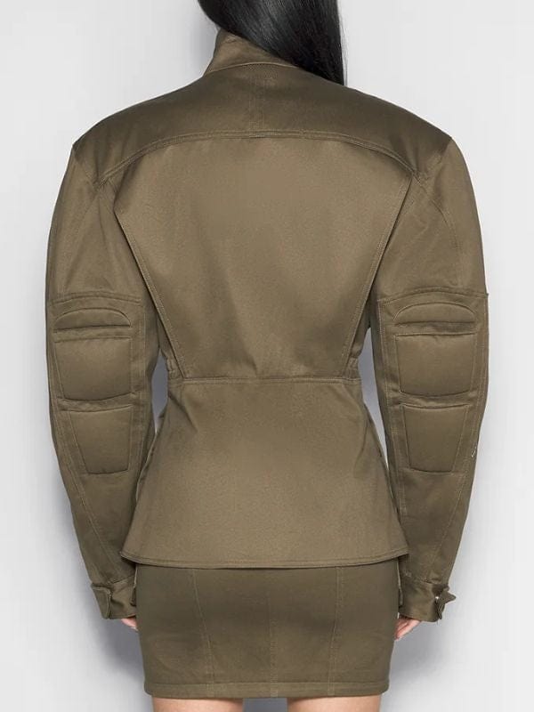 Wife Swap 2025 Angie Katsanevas Cargo Jacket Green