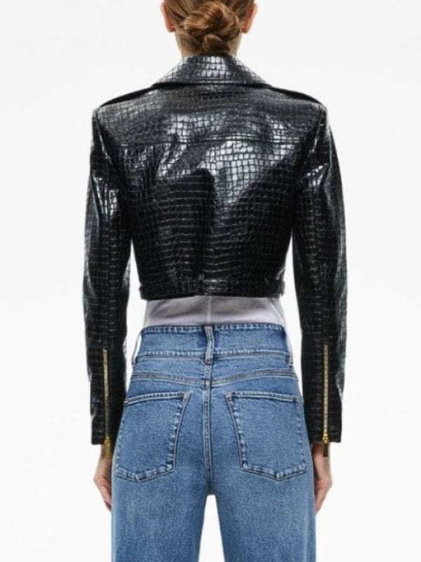 Wild Cards 2024 Max Mitchell Cropped Leather Jacket