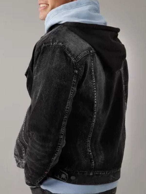 Patch May Wild Cards Chilly Denim Hooded Jacket