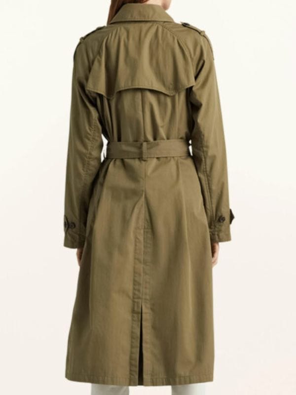 Vanessa Morgan Wild Cards Max Mitchell Green Trench Coat