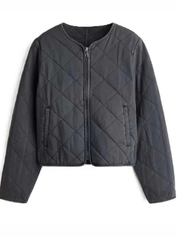Wild Vacation Rentals Sherry Cola Quilted Jacket Grey