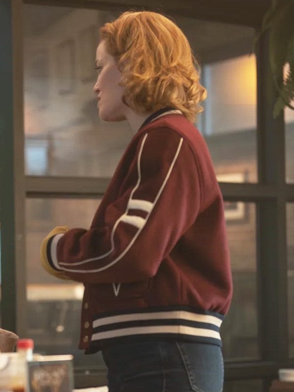 Will Trent S02 Angie Polaski Maroon Bomber Jacket