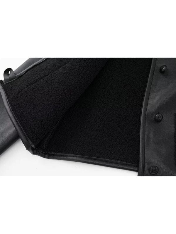 Women Fashion Thick Warm Shearling Jacket