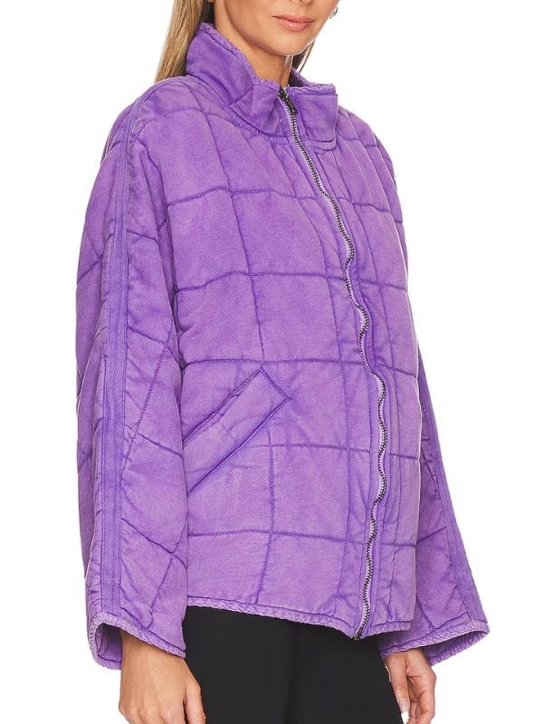 Yellowjackets S02 Juliette Lewis Quilted Jacket Purple