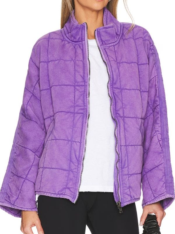 Yellowjackets S02 Juliette Lewis Quilted Jacket Purple