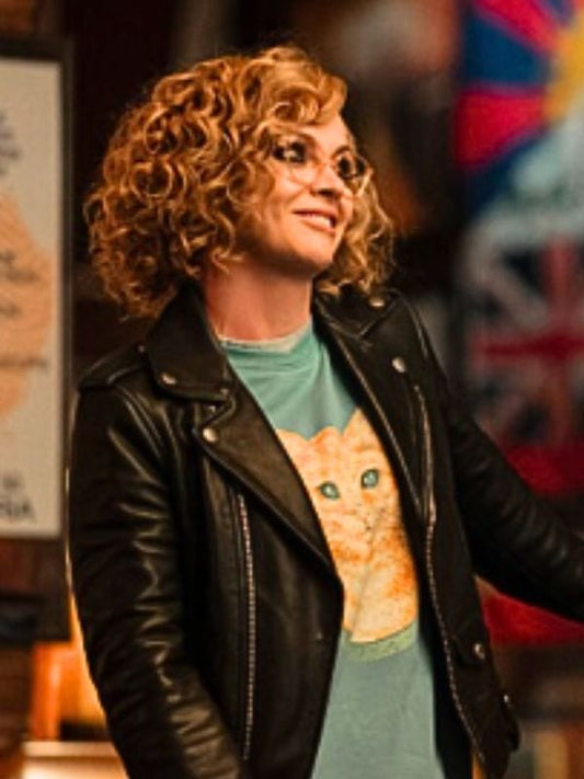 Yellowjackets S03 Misty Quigley Leather Biker Jacket Black