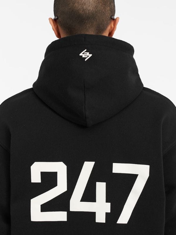 Represent 247 Oversized Hoodie Black