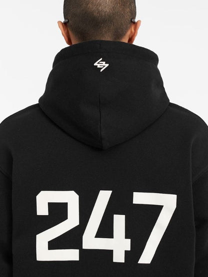 Represent 247 Oversized Hoodie Black