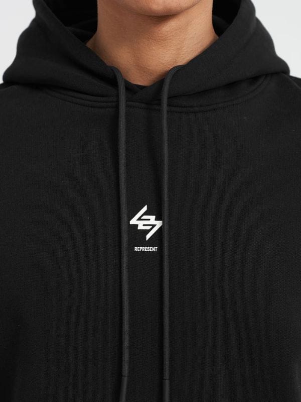 Represent 247 Oversized Hoodie Black