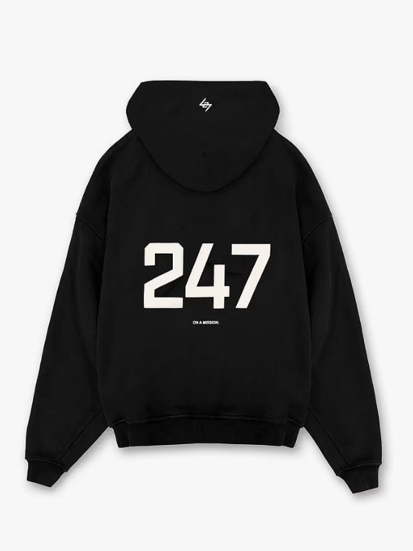 Represent 247 Oversized Hoodie Black
