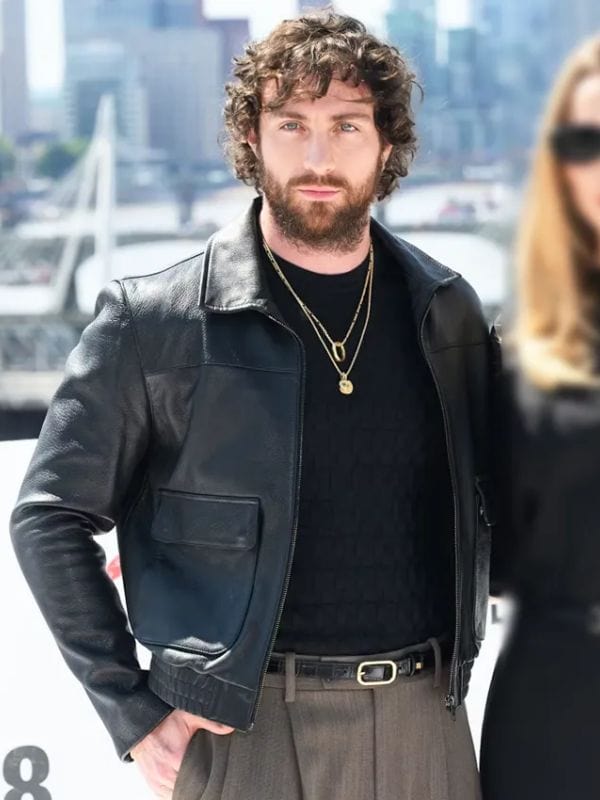 28 Years Later Aaron Taylor-Johnson Leather Jacket