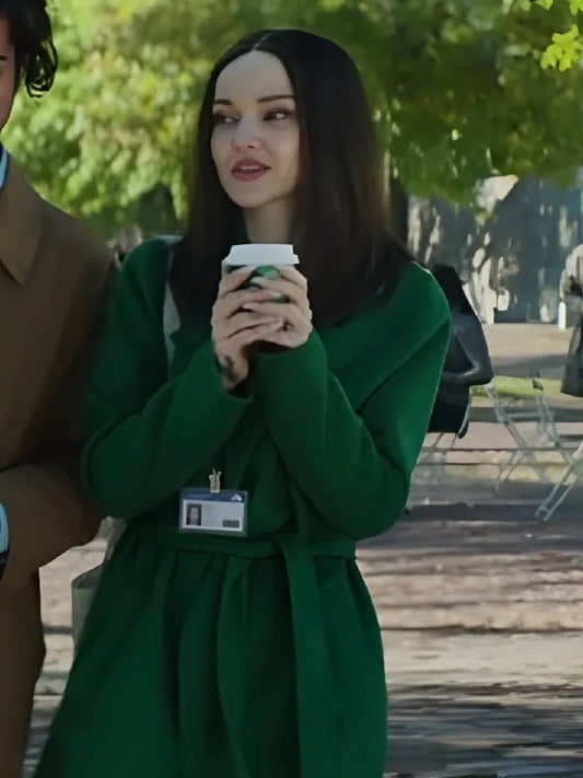 56 Days S01 Ciara Wyse Green Wool Coat