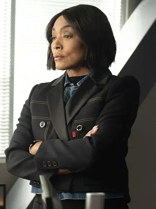 9-1-1 Athena Grant Black Cropped Jacket
