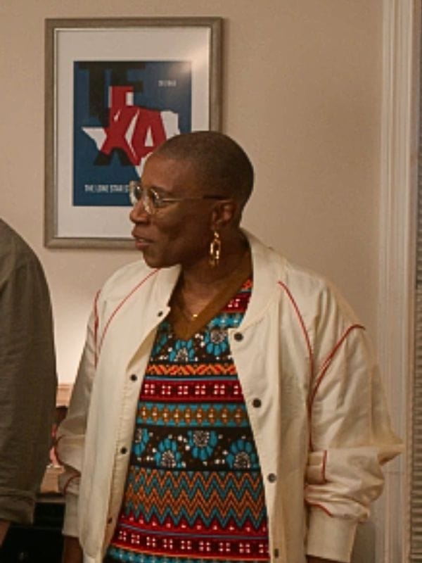 9-1-1 S08 Aisha Hinds Bomber Jacket 9-1-1 S08 Aisha Hinds Bomber Jacket Off White