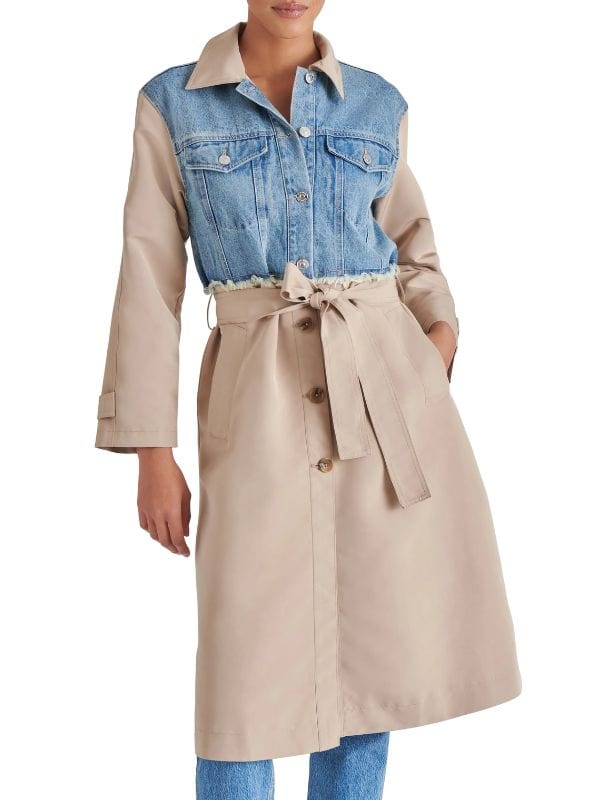 9-1-1 S08 Corinne Massiah Two Tone Trench Coat 9-1-1 S08 Corinne Massiah Two Tone Trench Coat