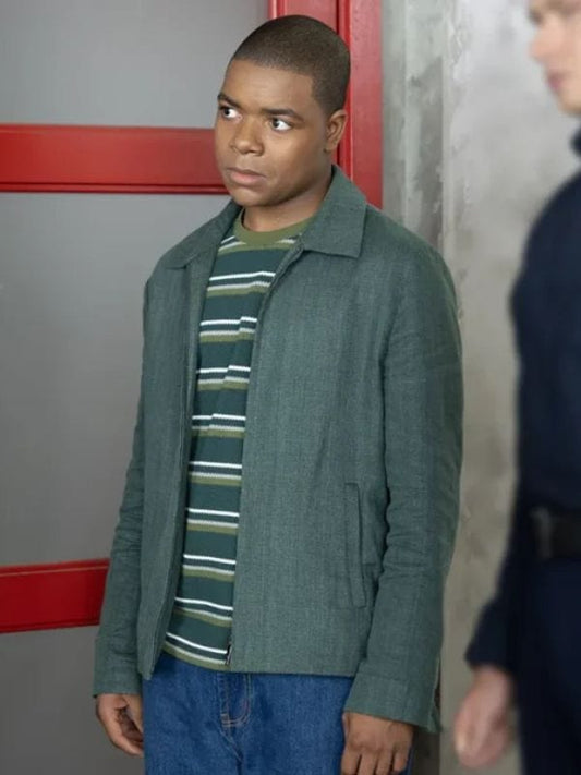9-1-1 S09 Elijah M. Cooper Grey Jacket