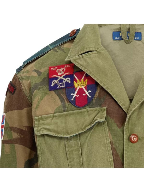 90 Day The Last Resort S02 Camo Patch Jacket Green