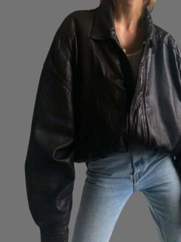 90's Oversized Bomber Jacket Retro Vintage Real