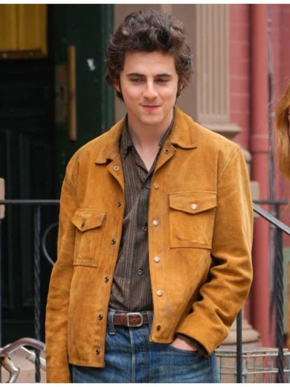 A Complete Unknown Timothée Chalamet Suede Jacket