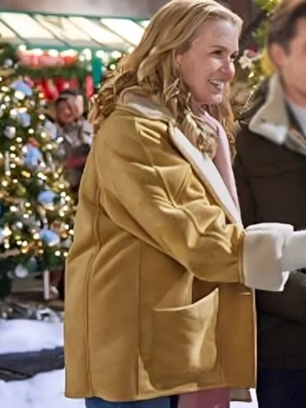 A Carol for Two Ginna Claire Mason Brown Shearling Jacket