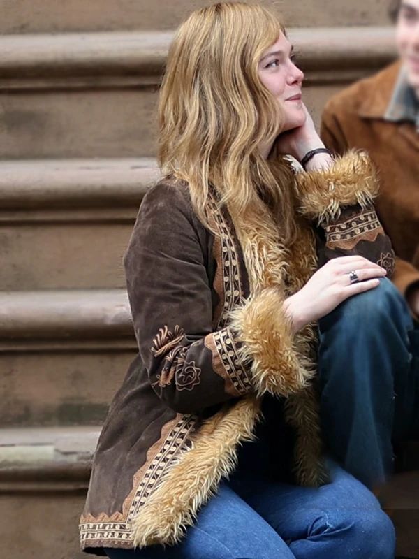 A Complete Unknown Sylvie Russo Brown Suede Embroidered Jacket