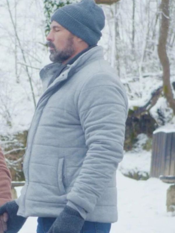 A European Christmas Philip Boyd Grey Puffer Jacket