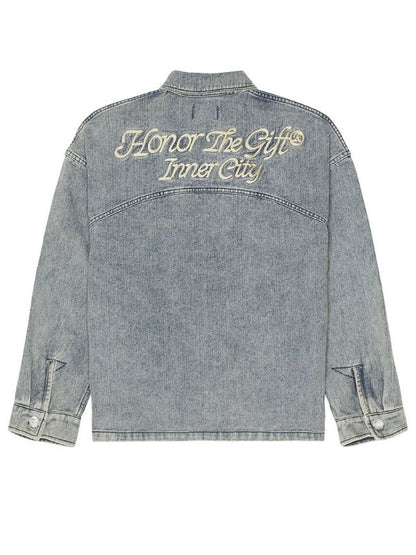 All American Homecoming 2024 Grey Denim Jacket