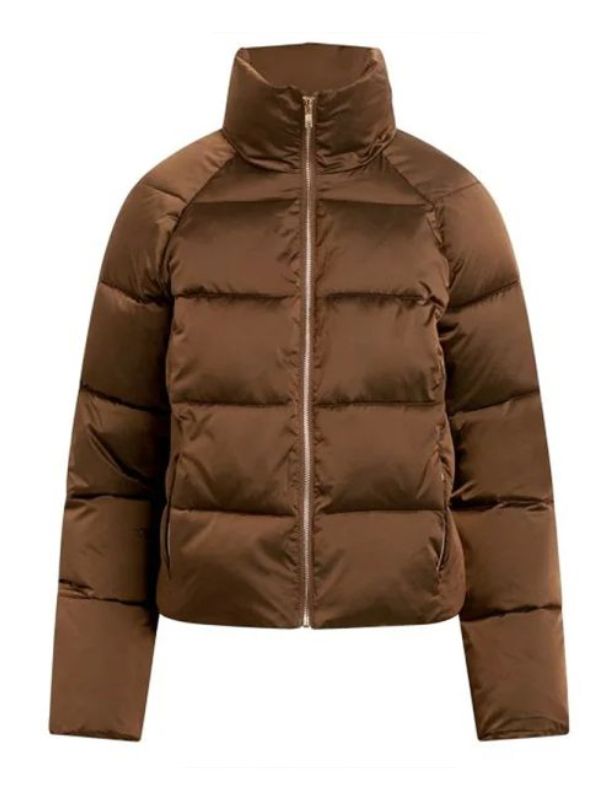 Ashley Park Brown Puffer Jacket