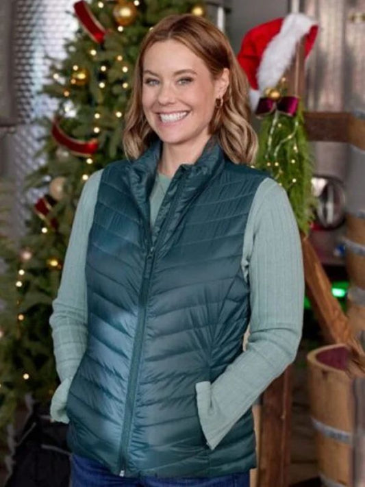 Ashley Williams Jingle Bell Run Green Vest