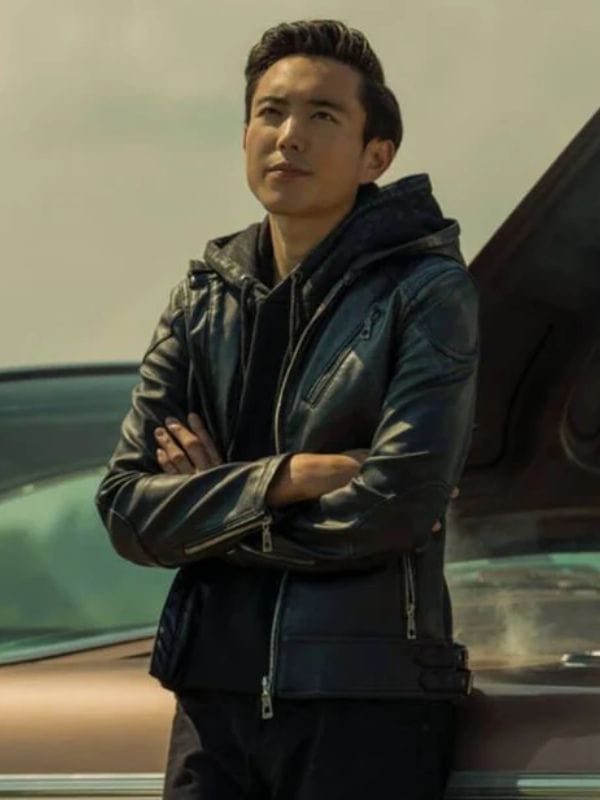 Ben Hargreeves The Umbrella Academy Hooded Leather Jacket