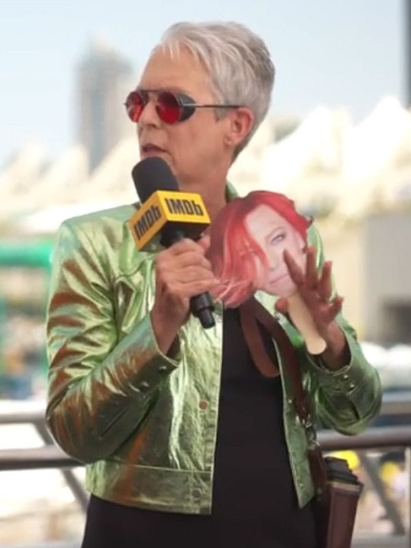 Borderlands Jamie Lee Curtis Green Leather Jacket