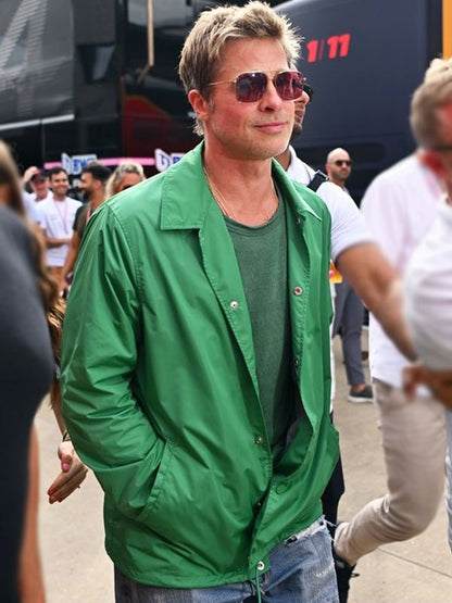 Brad Pitt F1 2025 Green Jacket