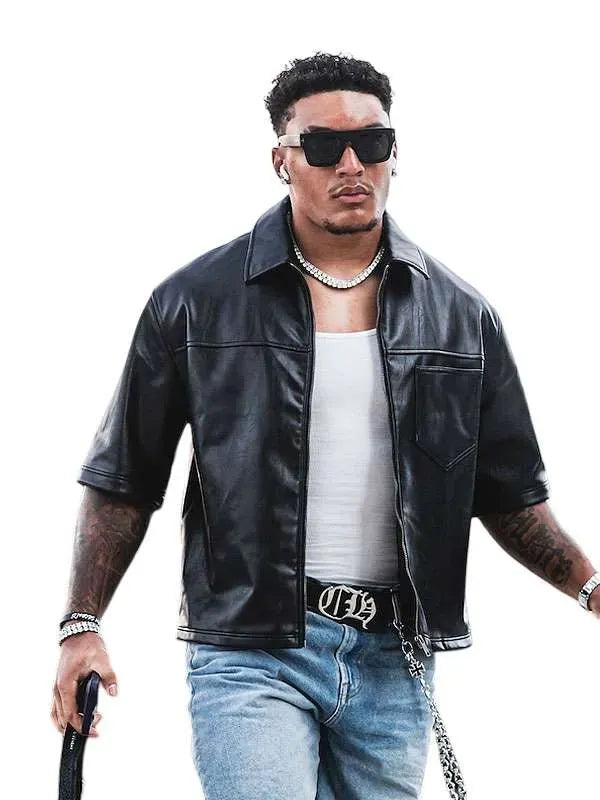 Braelon Allen 2026 Black Leather Jacket
