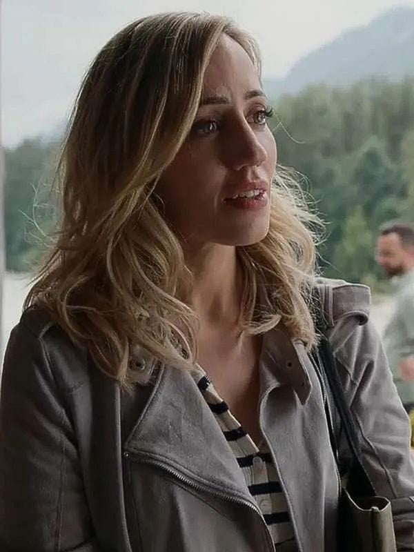 Brie Sheridan Virgin River S05 Grey Suede Jacket