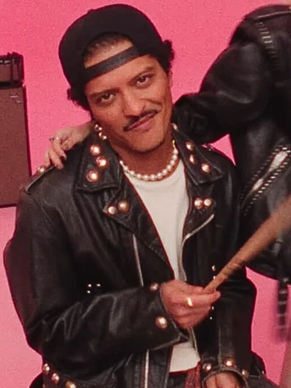 Bruno Mars Apt Leather Biker Jacket