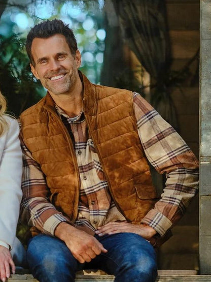 Cameron Mathison Home Sweet Christmas Brown Vest