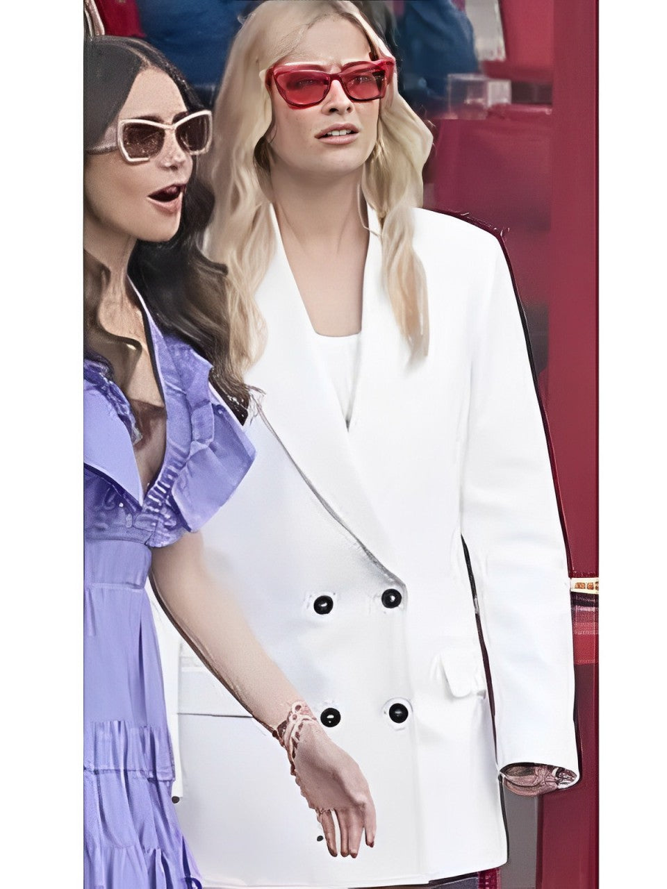 Camille Razat White Blazer