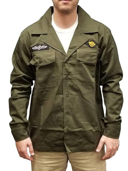 Charlie Day Green Military Jacket