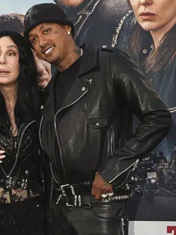 Chers Boyfriend The Bikeriders Premiere Black Jacket