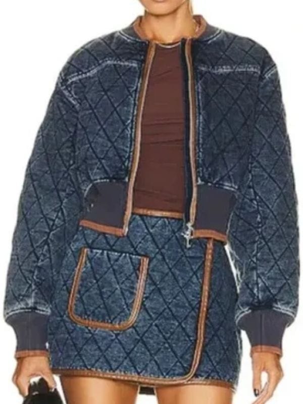 Chicago Fire S12 Hanako Greensmith Quilted Bomber Jacket