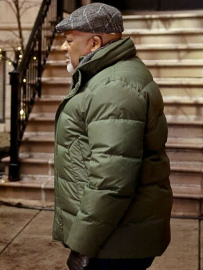 Chicago Med Bert Goodwin Green Puffer Jacket