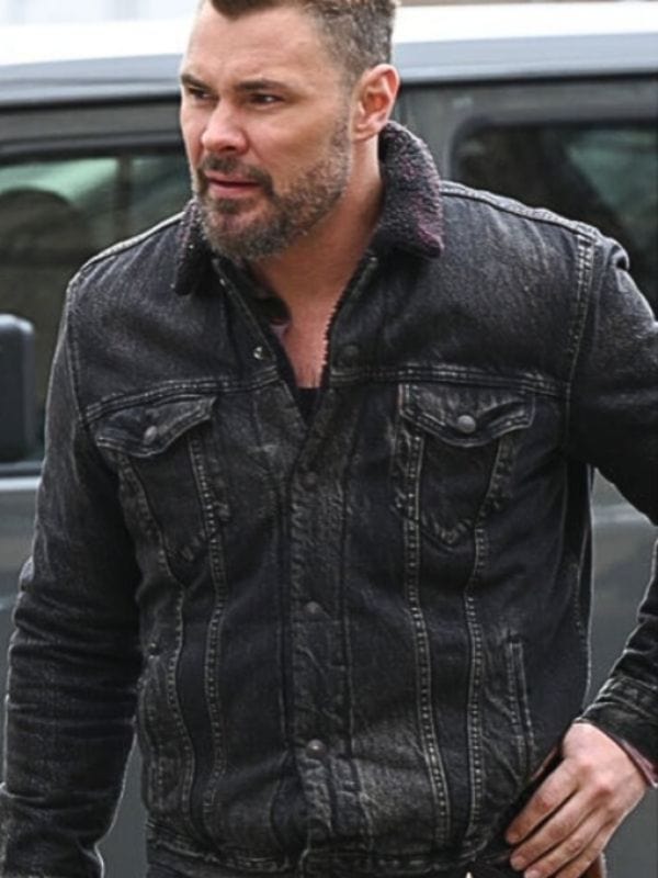 Chicago PD S09 Adam Ruzek Black Denim Jacket