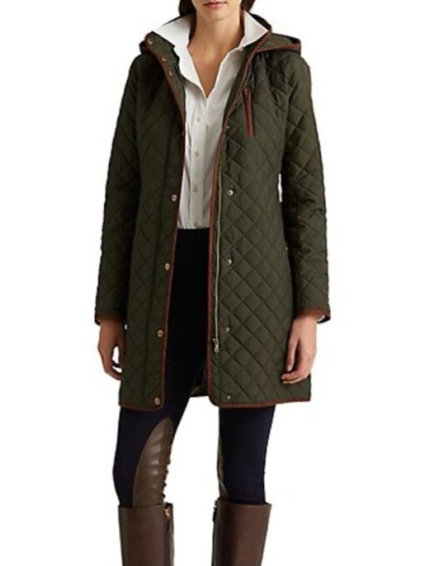 Chicago PD S11 Green Quilted Coat