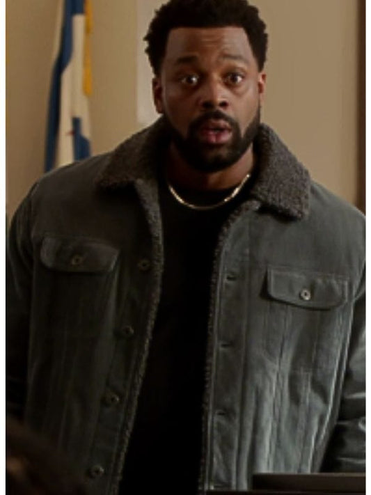 Chicago PD S12 Kevin Atwater Grey Corduroy Jacket