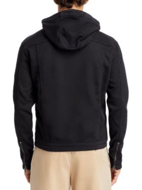 Days Of Our Lives 2024 Black Denim Hooded Jacket