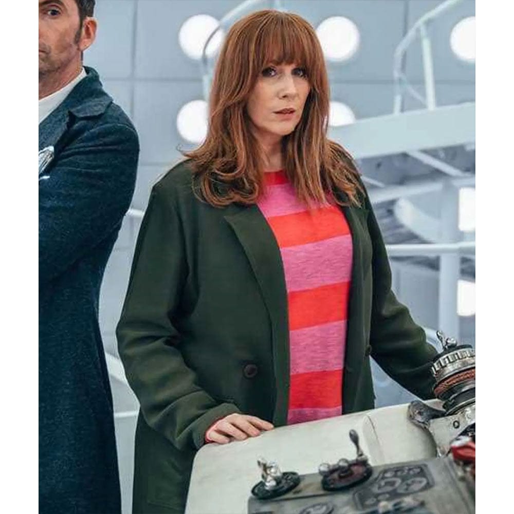 Doctor Who S14 Catherine Tate Green Coat
